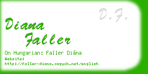 diana faller business card